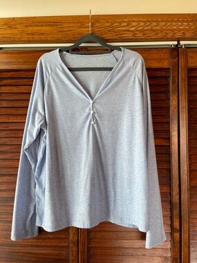 Womens top, NWOT, soft and pretty light blue, no brand